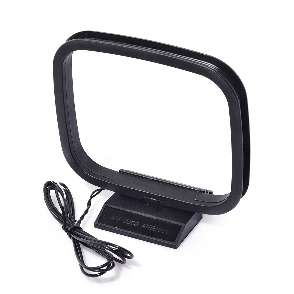Bingfu Magnetic Base FM Radio Antenna & AM Loop Antenna for Home Stereo Receivers - Compatible with Pioneer, Onkyo, Yamaha, Marantz - HD Digital Radio Reception for Indoor AV Audio Video Home Theater Systems (Perfect for Basement, Garage or Weak Signal Areas)