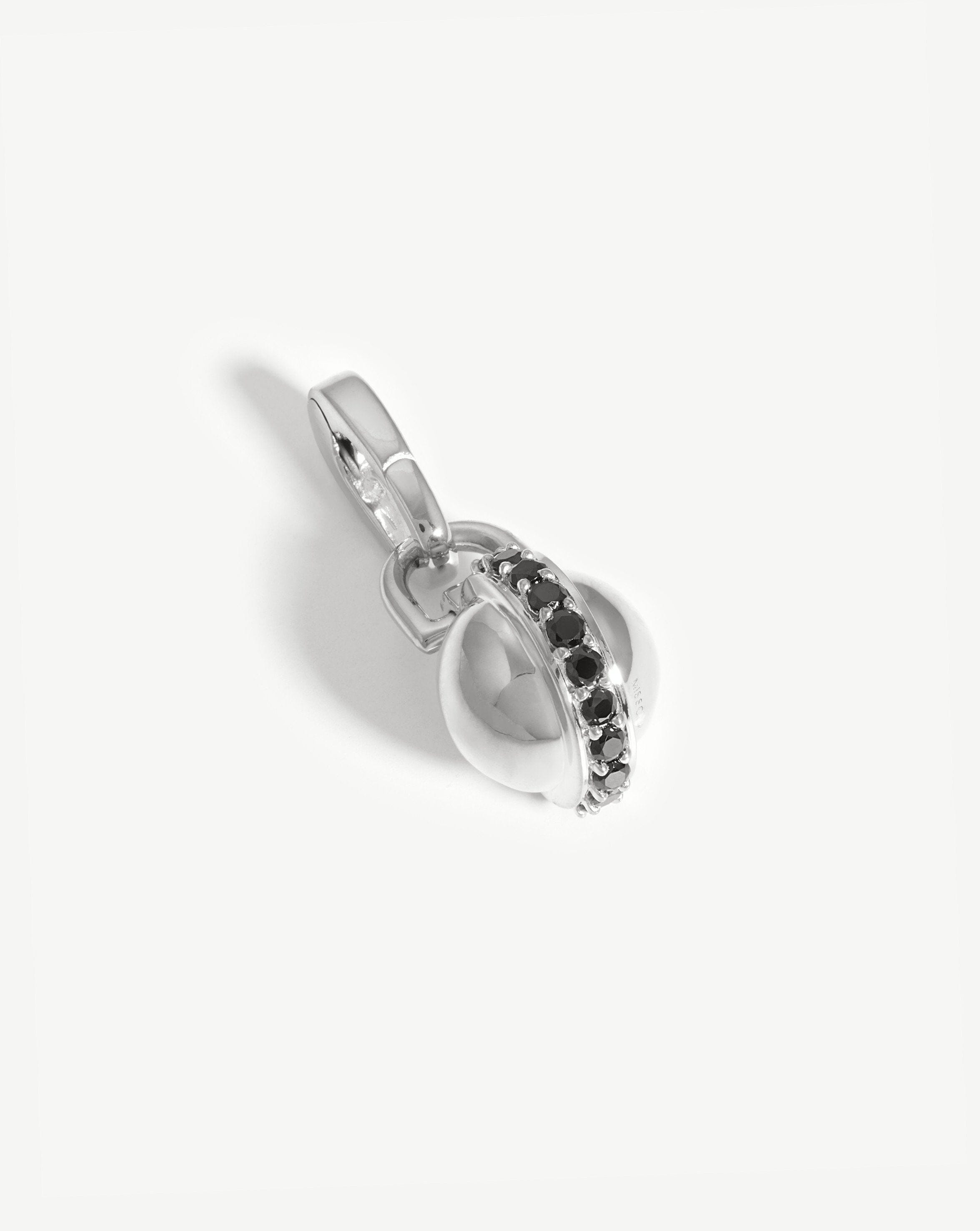 Pave Sphere Clip-On Pendant Necklace - Elegant Crystal Drop Pendant for Women | Perfect for Parties, Weddings & Evening Events