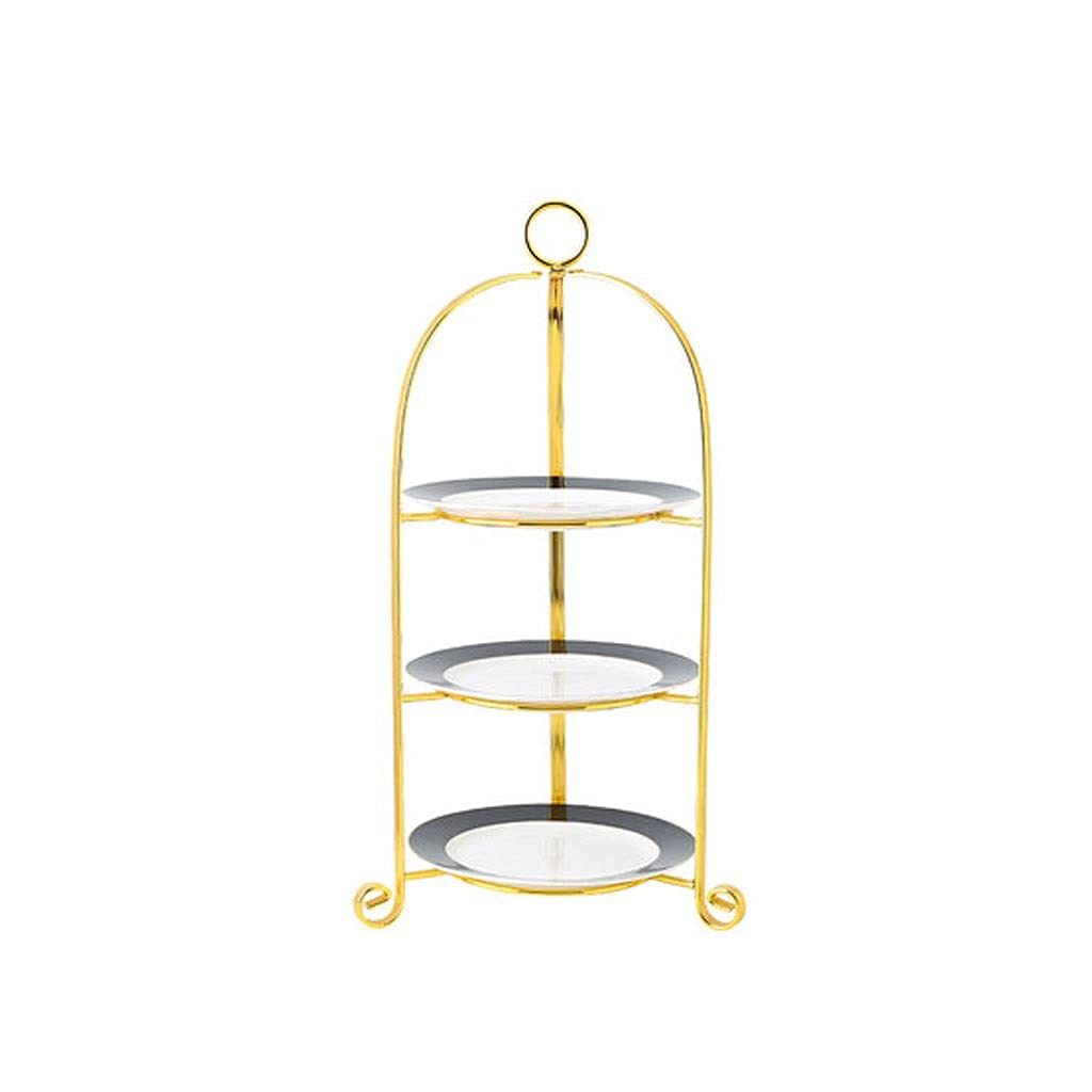 3-Tier Cake Stand for Desserts, Fruits & Snacks - Modern Multi-Layer Serving Tray for Afternoon Tea, Party Display & Home Decor (D Size) - Perfect for Weddings, Birthdays & Living Room Table Centerpieces