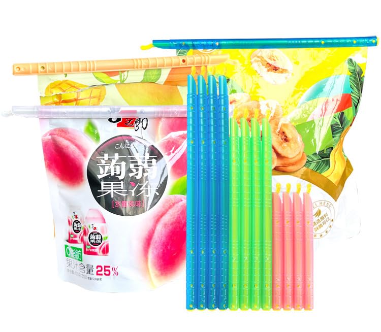25 Pack Food Preservation Sealing Clips - Multi-Purpose Circular Plastic Clips for Bread, Tea, Snacks & Dry Goods - Airtight Moisture-Proof Kitchen Storage Solution for Pantry Organization & Freshness Protection