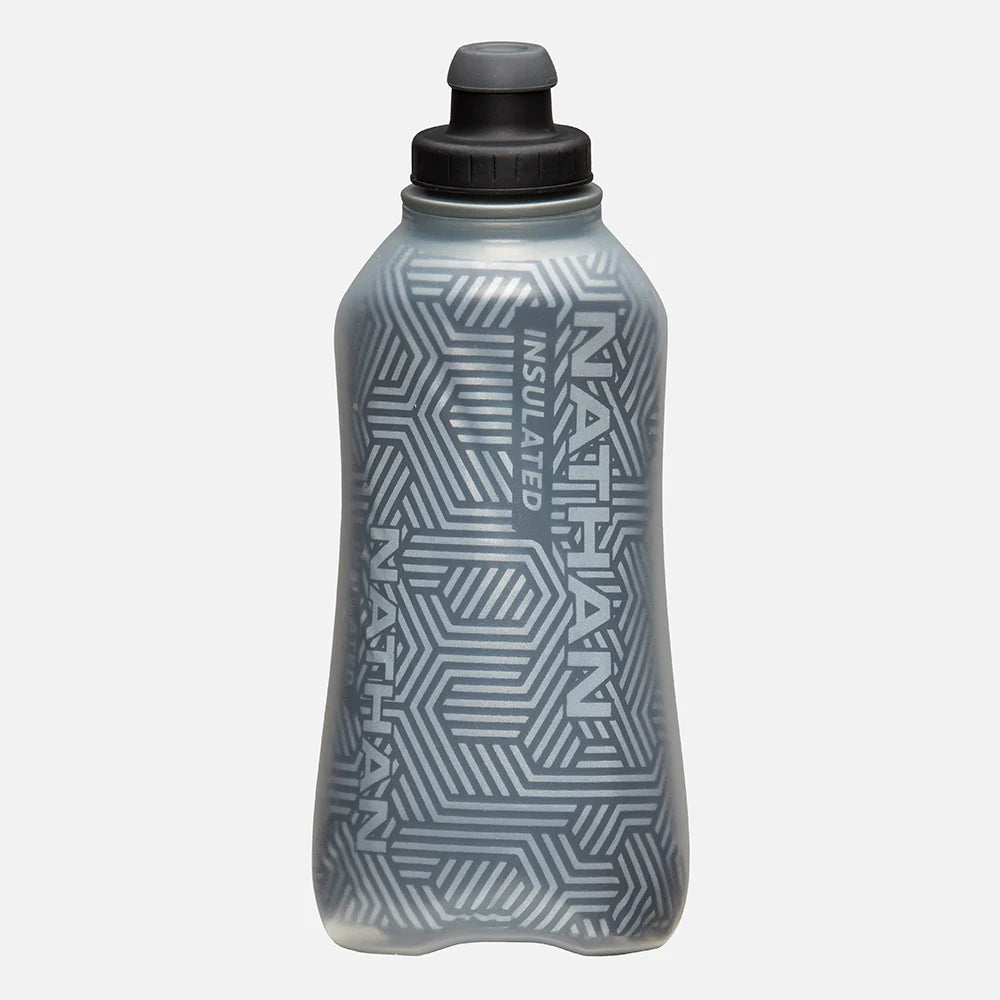 SpeedDraw 2 Insulated Stainless Steel Water Bottle 18oz - Leak Proof, Double Wall Vacuum Flask for Hot & Cold Drinks - Perfect for Gym, Hiking, Travel & Office (Black/Reflective Silver)