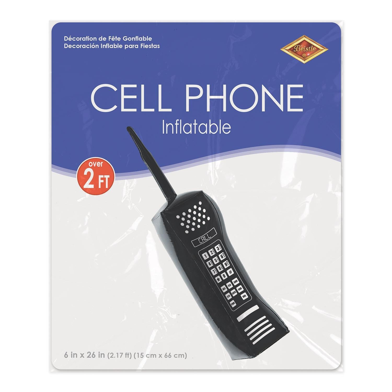 12 Pack Beistle Inflatable Cell Phone Party Decorations - Fun Birthday, Graduation & Holiday Party Supplies for Indoor/Outdoor Events
