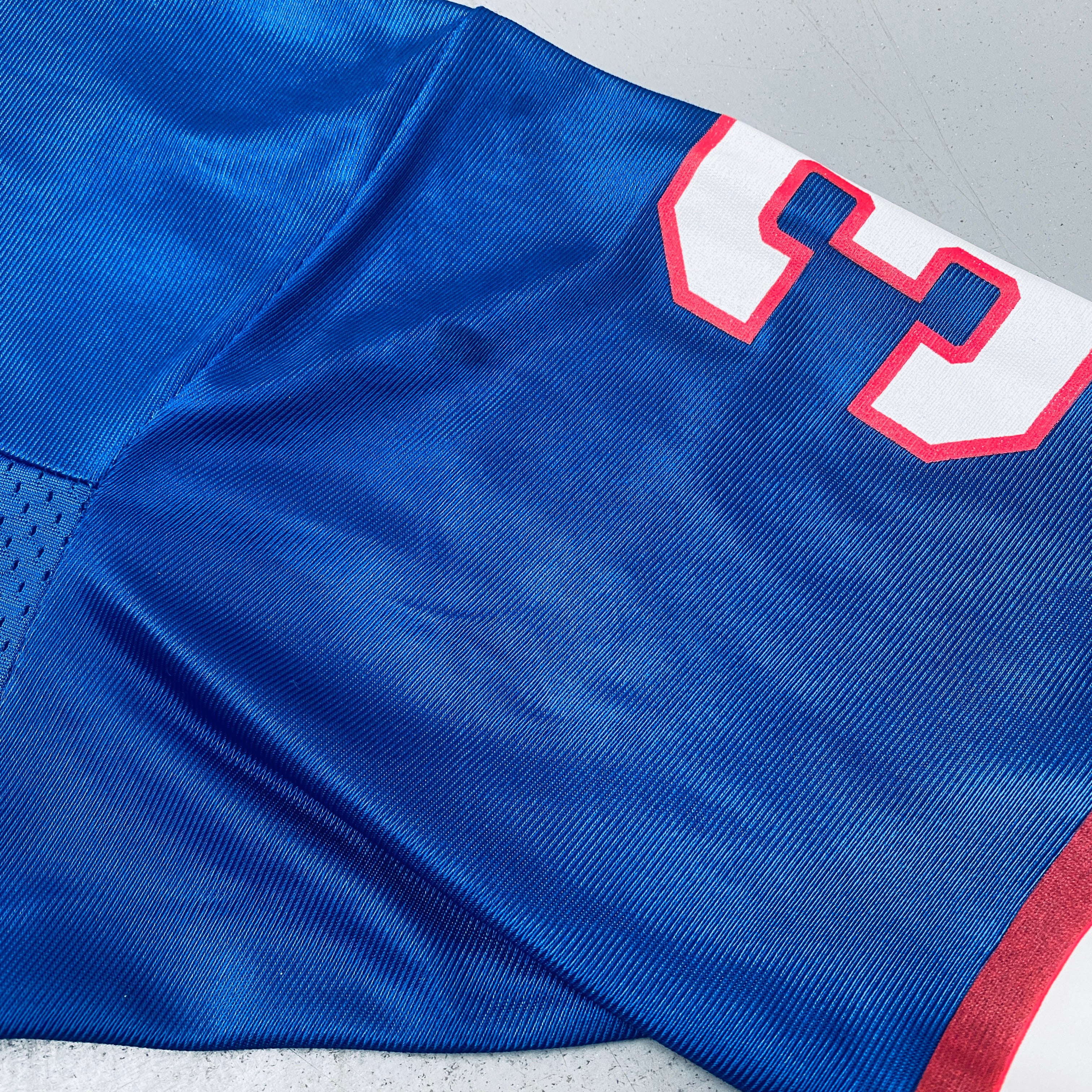 Authentic New York Giants Jason Sehorn 1999/00 Jersey with 75 Seasons Patch - XXL Size - Perfect for NFL Fans, Game Day & Sports Memorabilia Collectors