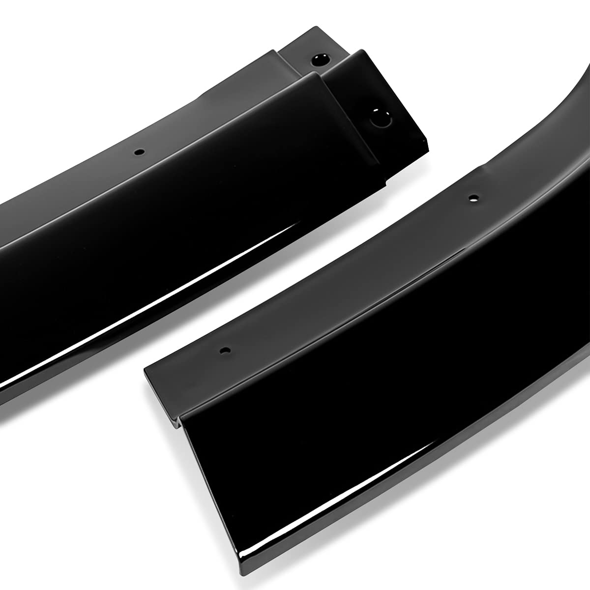 DNA MOTORING Gloss Black Flat Wedge Front Bumper Lip Splitter for 2015-2022 Dodge Challenger SXT | 2-PU-560-PBK | Enhances Aerodynamics & Sporty Look | Perfect for Street Racing & Car Shows