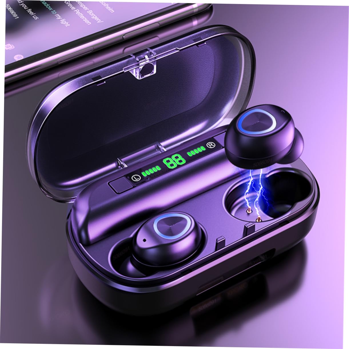 Mikikit Wireless Earbuds for Swimming, Running, Cycling & Gym - IPX8 Waterproof Bluetooth Headphones with Secure Fit for Sports & Outdoor Activities - Perfect for Workouts, Swimming Training & Active Lifestyle