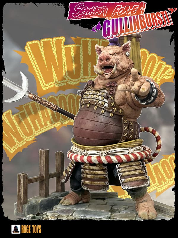 Fury Toys 1/12 Scale 7-inch Rage Samurai Force Gullinbursti Action Figure - Pre Order - Collectible Anime Warrior Model for Display & Battle Scenes