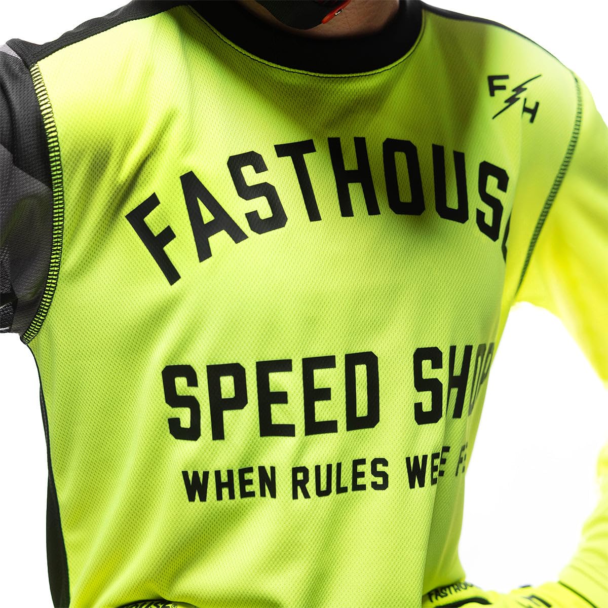 FASTHOUSE Youth Carbon Fiber Cycling Jersey - Lightweight & Breathable Bike Shirt for Boys & Girls - Perfect for Road Biking, Mountain Cycling & Outdoor Sports