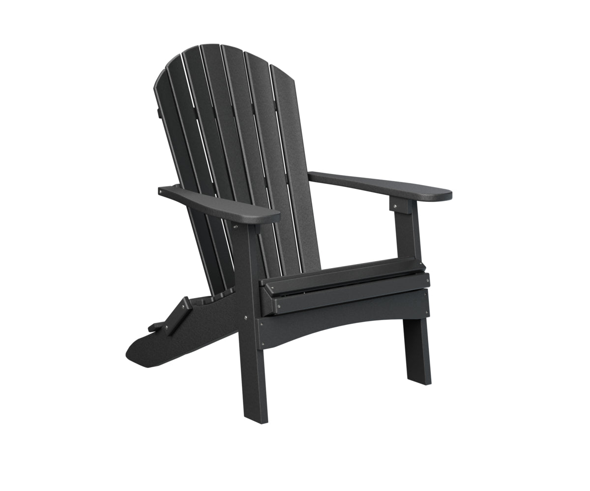 Berlin Gardens ComfoBack Folding Adirondack Chair - Outdoor Patio Furniture for Deck, Poolside & Garden Relaxation