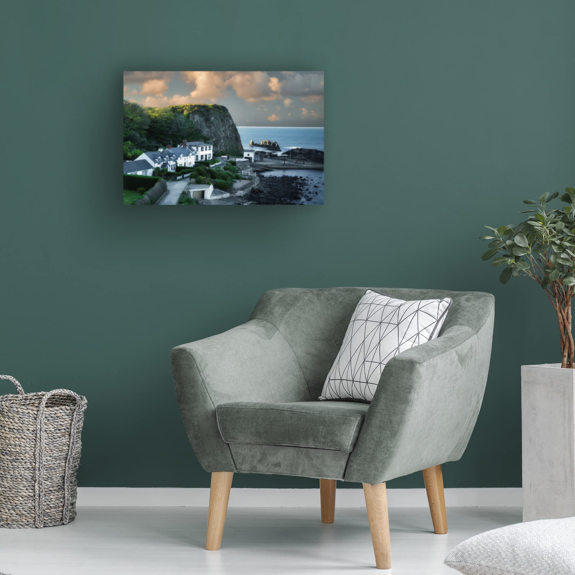 Dennis Frates 'Port Badden' Canvas Art Print - Premium Trademark Fine Art Wall Decor for Living Room, Bedroom & Office