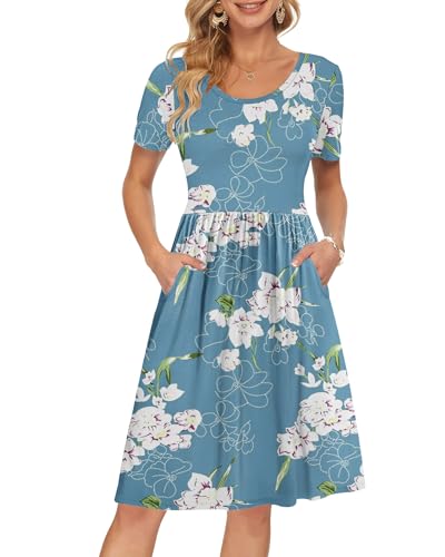 02-floral Light Blue