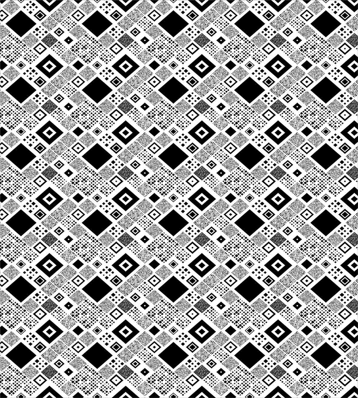Ambesonne Black and White Duvet Cover Set - Modern Geometric Diagonal Pattern with Varied Squares, 3-Piece King Size Bedding Set with 2 Pillow Shams | Contemporary Home Decor for Master Bedroom, Guest Room & Dorm