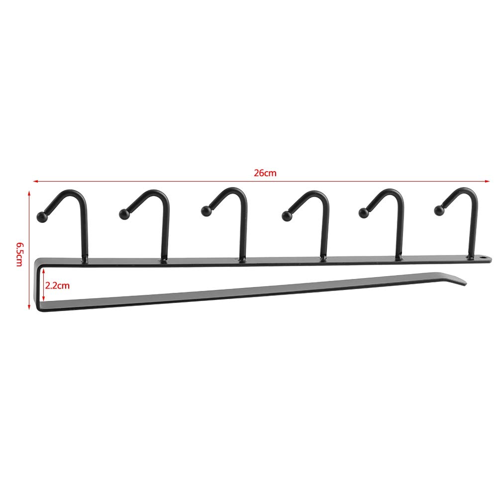 Metal Mug Hanger - Under Cabinet Cup Organizer for Kitchen Storage | Space-Saving Solution