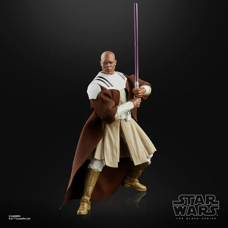 Star Wars The Black Series Mace Windu (Clone Wars) Exclusive 6-Inch Action Figure - Collectible Toy for Fans & Display, Perfect for Cosplay & Gift Giving
