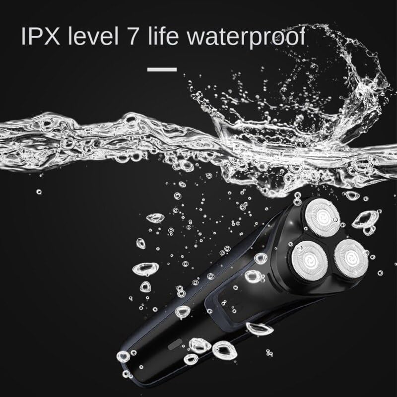 Electric Head Shaver for Bald Men - Rechargeable Waterproof Razor with Floating 3D Blades, Portable & Washable - Perfect for Travel, Home Use & Quick Grooming