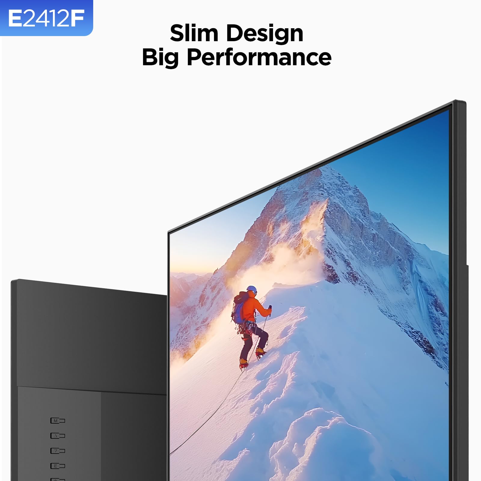 KOORUI 24-inch Full HD 1080p 100Hz VA Computer Monitor with HDMI VGA, FreeSync, Slim Bezel Design, VESA Mount - Ideal for Home Office, Gaming & Entertainment (Black)