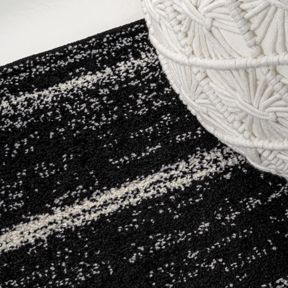 Williamsburg Minimalist Stripe Area Rug - Soft Modern Wool Carpet for Living Room, Bedroom & Office - Neutral Home Decor Rug