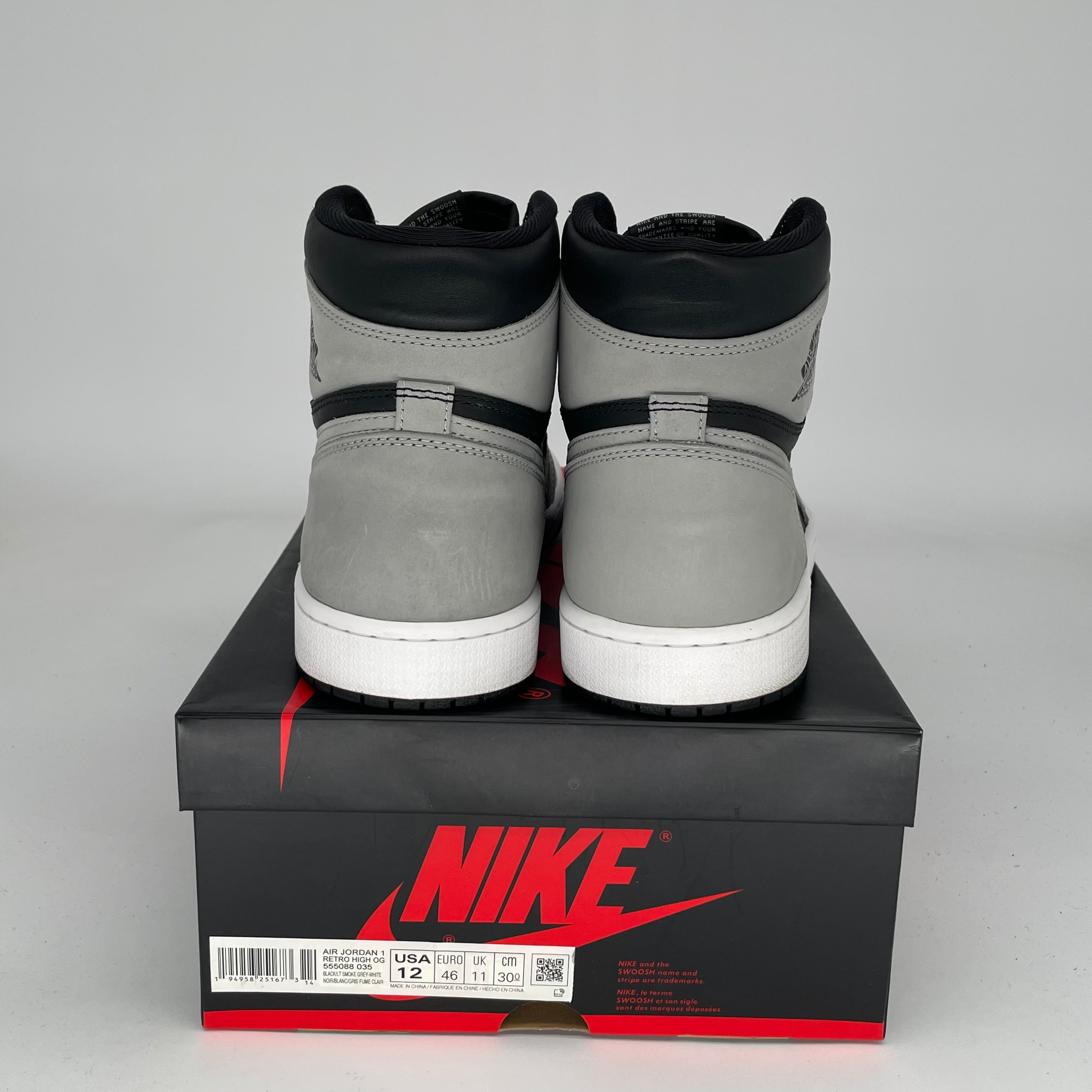 Original Title: AIR JORDAN 1 SHADOW 2.0 SIZE 12 555088 035   Optimized Title: **Air Jordan 1 Shadow 2.0 Sneakers - Men's Size 12 (555088-035) - Retro High-Top Basketball Shoes for Casual Wear & Street Style**