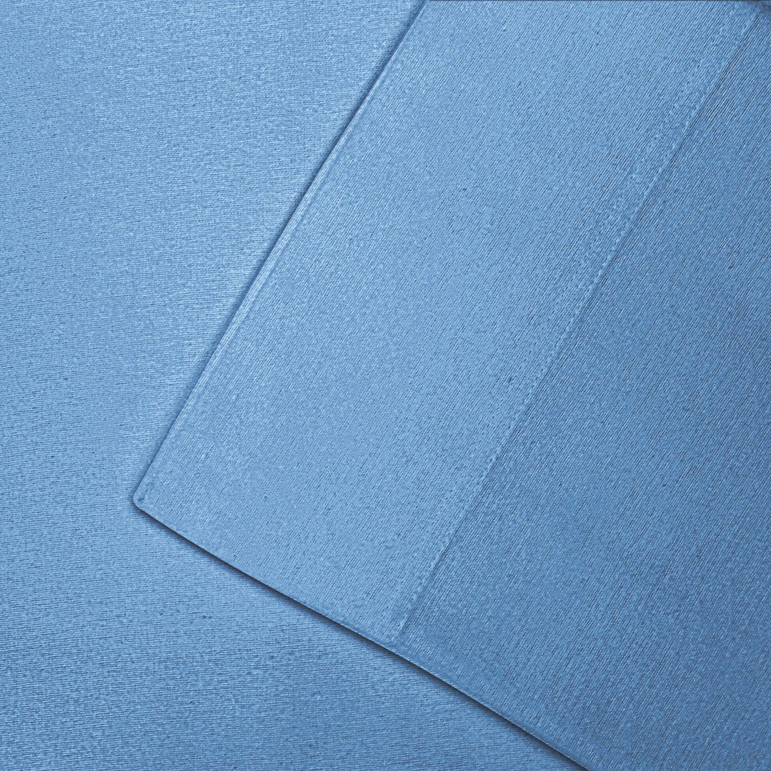 Premium Flannel Cotton Bed Sheet Set - Soft & Cozy Deep Pocket Fitted Sheets - Modern Solid Colors - Perfect for Winter Nights & Cold Weather Comfort