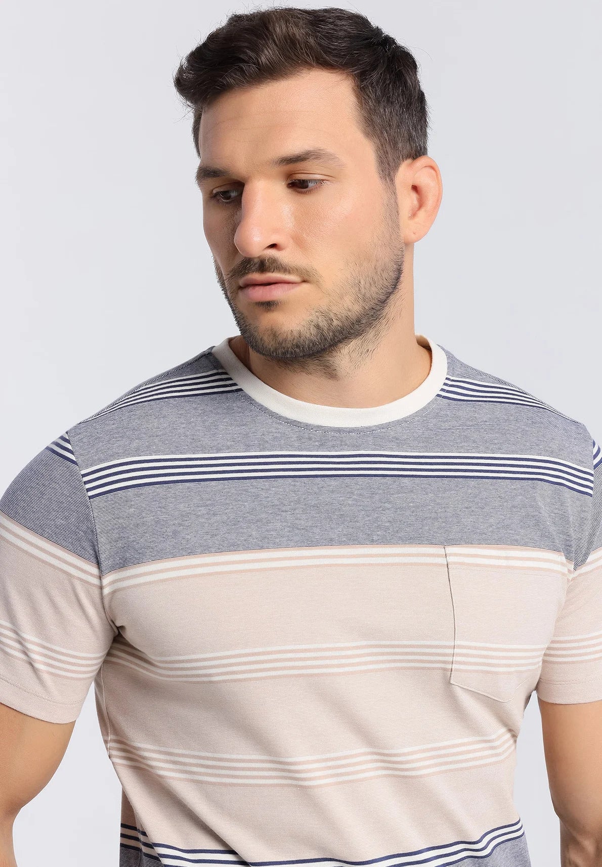 Bendorff Striped Cotton T-Shirt for Men & Women - Soft Breathable Casual Tee for Everyday Wear, Outfits, and Layering