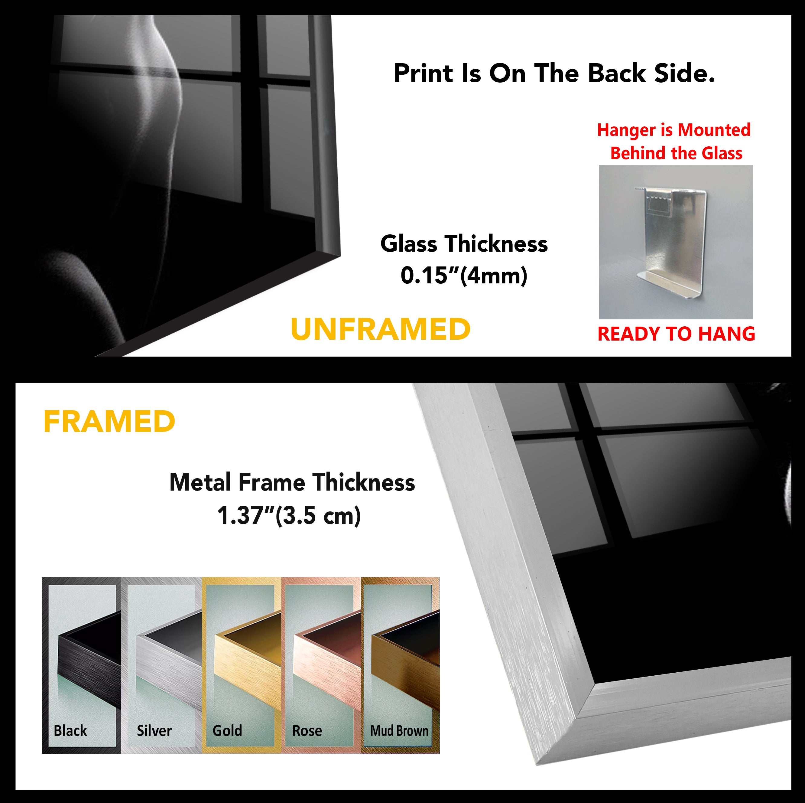 Elegant Black and White Erotic Glass Wall Art for Women - Sensual Home Decor for Bedroom, Living Room & Boudoir