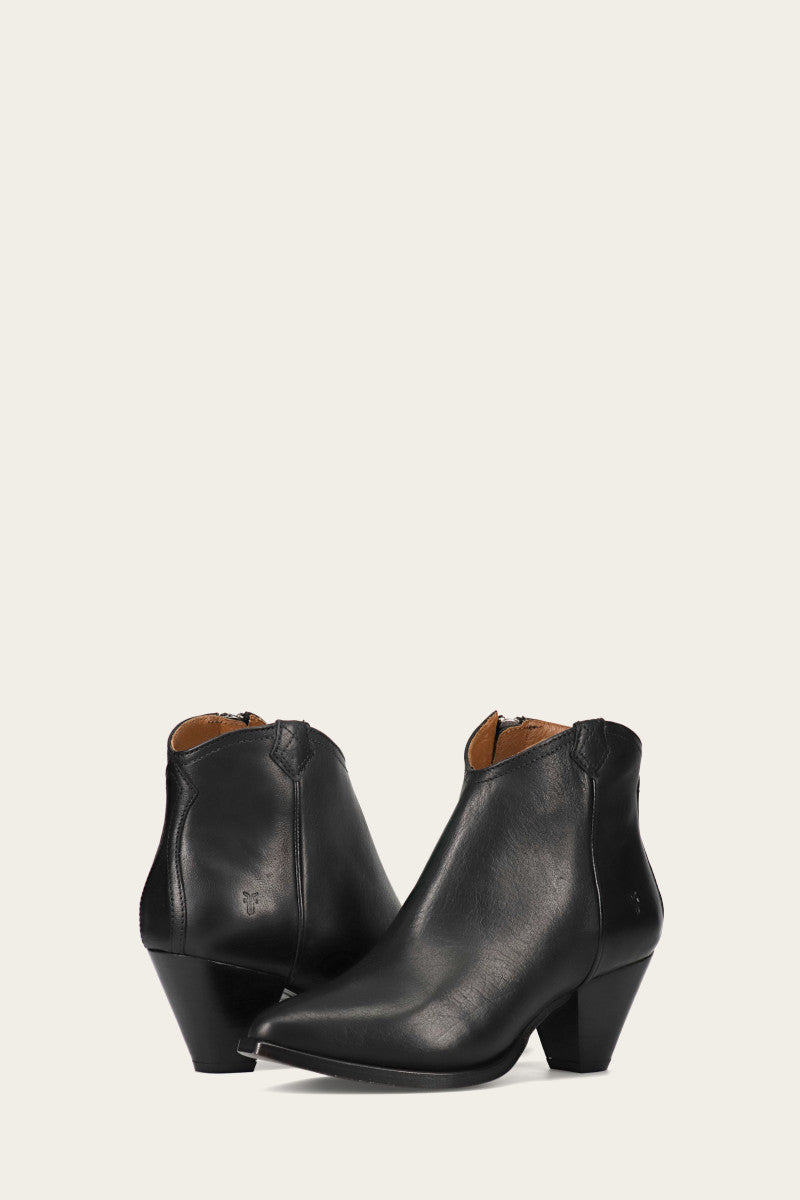 Vintage June Western Shootie Boots - Authentic Pre-Owned Cowgirl Ankle Boots for Women | Perfect for Country Rodeo, Line Dancing & Western Fashion