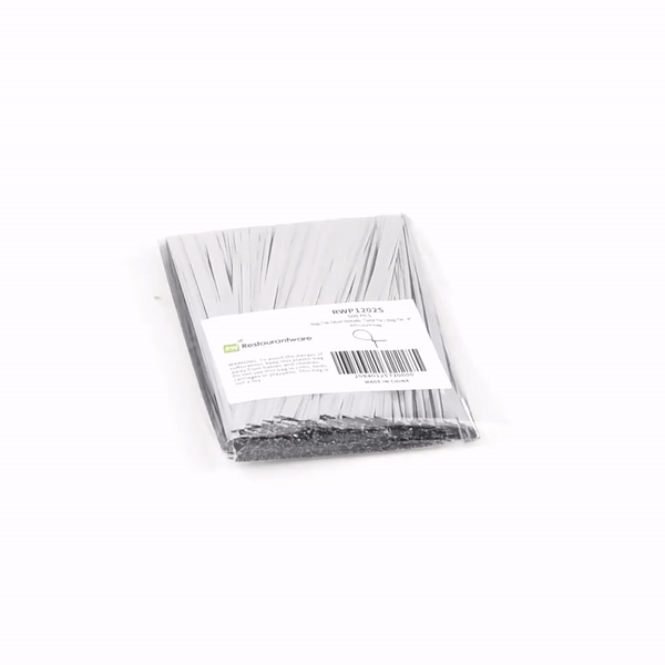 Premium Silver Metallic Twist Ties for Bags - 500 Count Box | Secure & Reusable Food Storage, Gift Wrapping & Organizing Closures