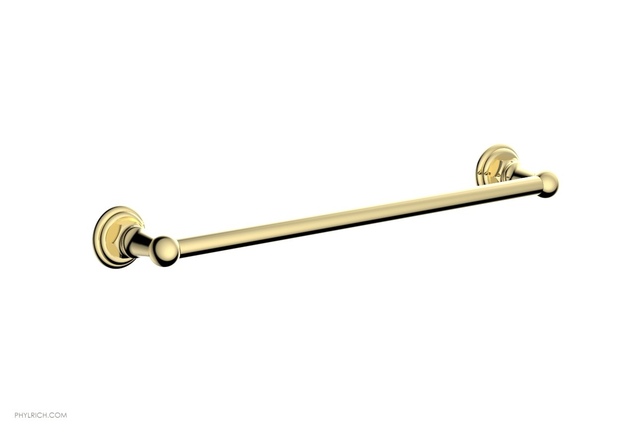 HEX TRADITIONAL 18-Inch Chrome Towel Bar - Bathroom Towel Rack for Hand & Bath Towels - Perfect for Modern & Traditional Bathrooms (50070)