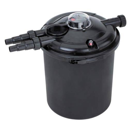 EasyPro EC2600U Eco Clear Pressurized Pond Filter 2600 GPH with 18W UV Sterilizer - Ideal for Koi Ponds, Water Gardens & Outdoor Fountains