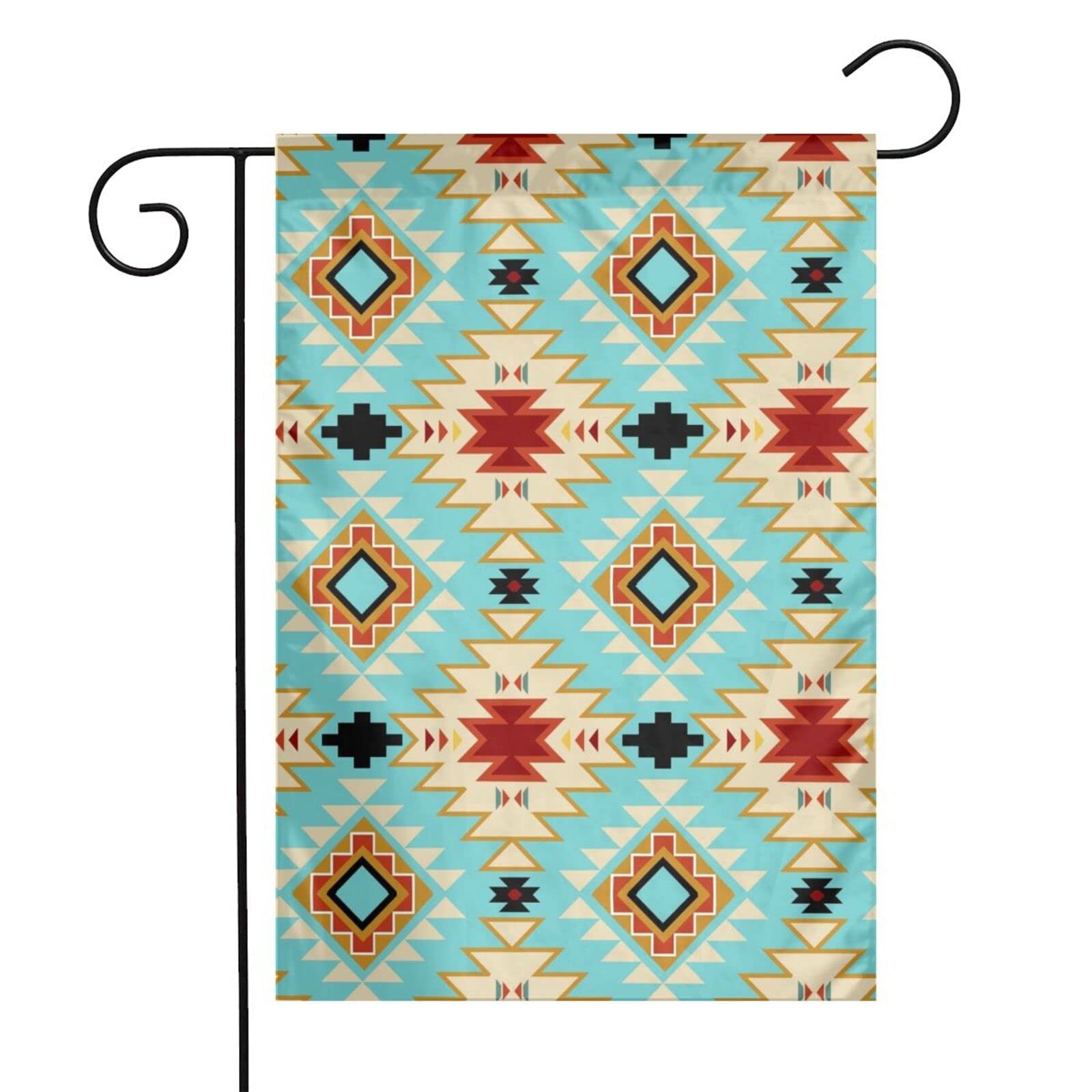 St. Patrick's Day Garden Flag 12x18 Inches - Double Sided Vertical Ethnic Native American Tribal Design for Spring Yard, Porch & Farmhouse Decor | Perfect for Outdoor Holiday Celebrations & Home Decoration