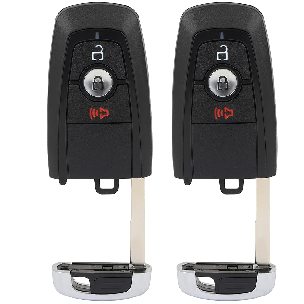 ROADFAR 2-Pack Key Fob Replacement for Ford EcoSport 1.0L (2018-2020) & Ford Edge 2.7L (2017-2021) - M3N-A2C93142300 315MHz Remote Car Key | Perfect for Key Replacement, Spare Keys & Vehicle Security