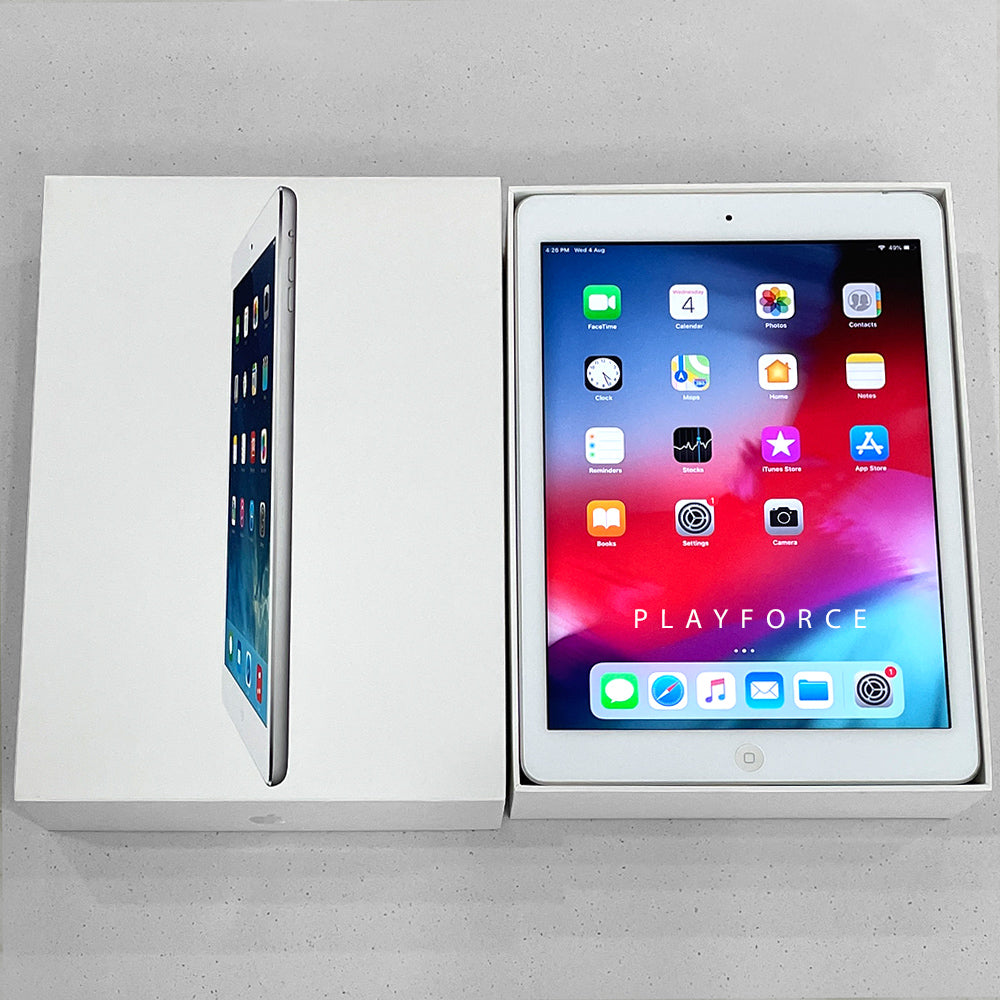 Apple iPad Air 1 (64GB, Wi-Fi + Cellular, Silver) - Lightweight Tablet for Work, Study & Entertainment | Fast 4G LTE Connectivity | Portable for Travel & Business Meetings