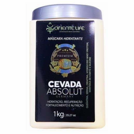 Oriente Life Barley Absolute Hair Mask 1Kg (33.8oz) - Strengthens Hair, Reduces Hair Loss, Promotes Growth, Deep Nourishment & Hydration | For Damaged, Dry & Frizzy Hair at Home or Salon Use