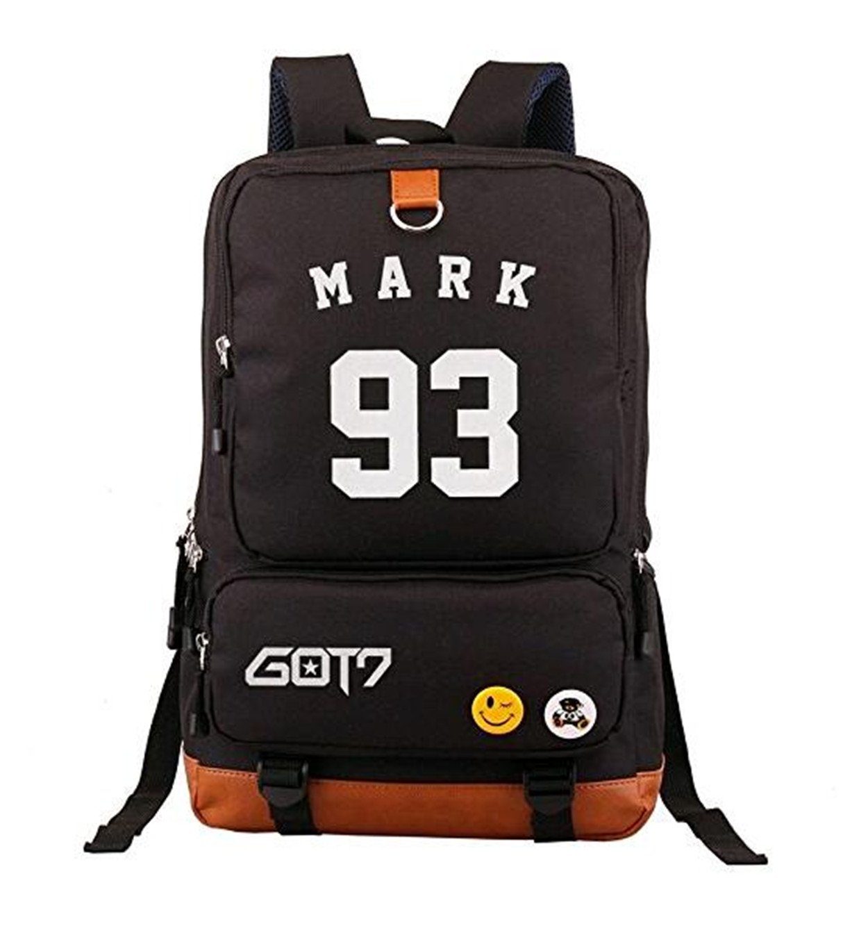JUSTGOGO Glow in The Dark Korean Style Backpack - Lightweight Laptop Bag for College, School & Travel - Perfect for Students, Work Commute & Night Safety