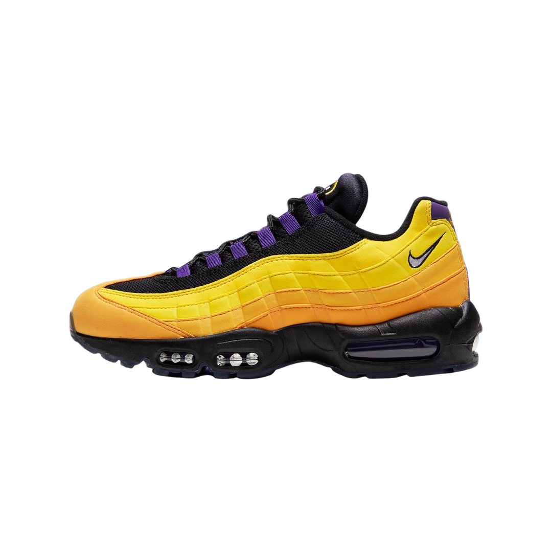 Nike Air Max 95 LeBron James Lakers Edition - Black, White & Court Purple Basketball Shoes for Men | Perfect for NBA Games, Streetwear & Sneaker Collection