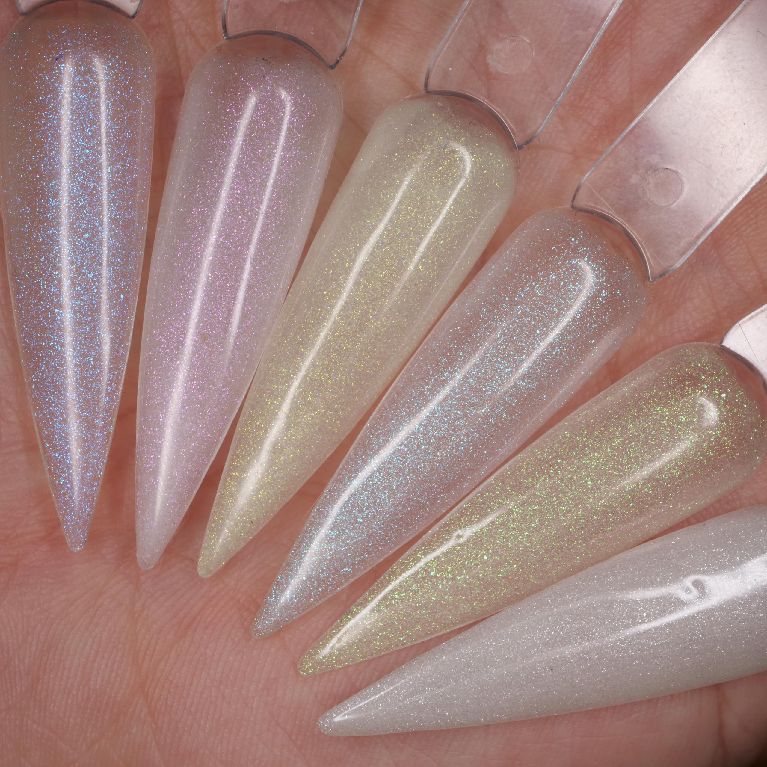 Glow in The Dark Gel Nail Polish Set - 6 Semi-Transparent Colors with Sparkling Glitter Top Coat | Long-Lasting UV/LED Nail Art for Parties, Halloween & Night Events