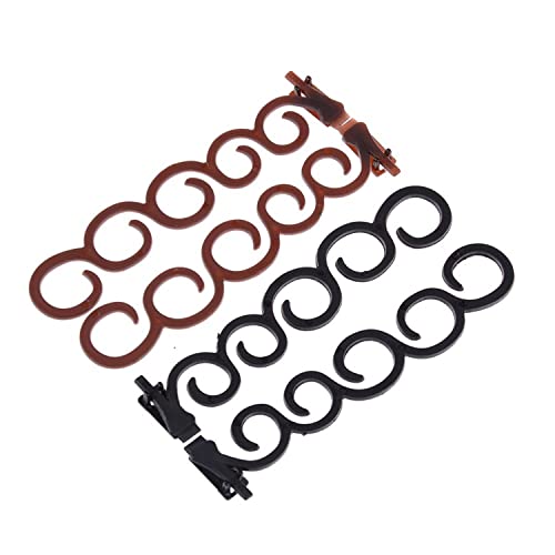 4pcs Hair Styling Clips for Women - DIY French Braid Roller Bun Maker, Twist Plait Hair Braiding Tool Set for Easy Hairstyling | Perfect for Updos, Ponytails & Everyday Hair Accessories