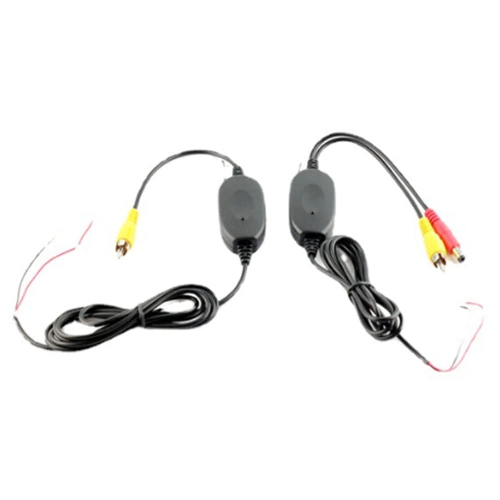 2.4GHz Wireless Video Transmitter and Receiver Kit - HD Transmission for Car DVD Monitors & Backup Cameras | Perfect for Rear View Safety, Parking Assistance, and Vehicle Security Systems
