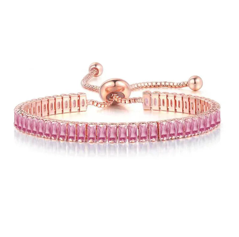 Premium Crystal Tennis Bracelet - Elegant & Sparkling Jewelry for Women | Perfect for Weddings, Parties & Special Occasions