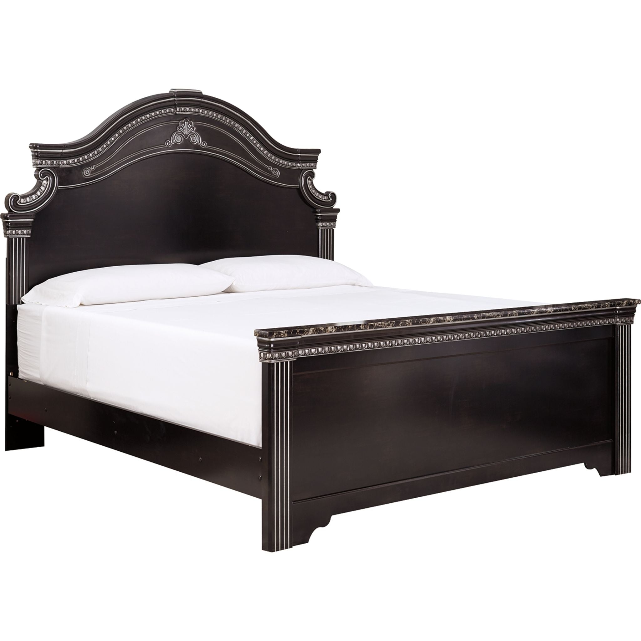 Ashley Necessities 3-Piece Panel Bed Set - Queen Size Bed Frame with Headboard & Footboard - Modern Bedroom Furniture for Master & Guest Rooms