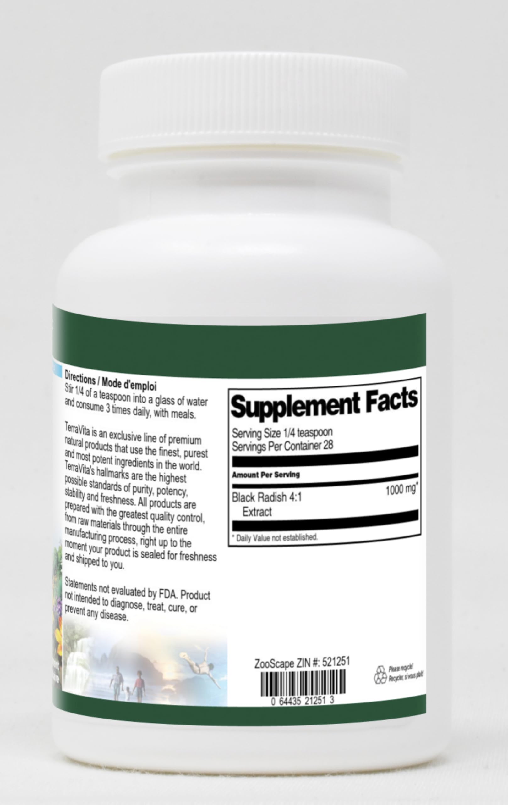Organic Black Radish 4:1 Extract Powder - 1 oz (ZIN: 521251) - Supports Liver Detox & Digestive Health - Perfect for Smoothies, Teas & Wellness Supplements