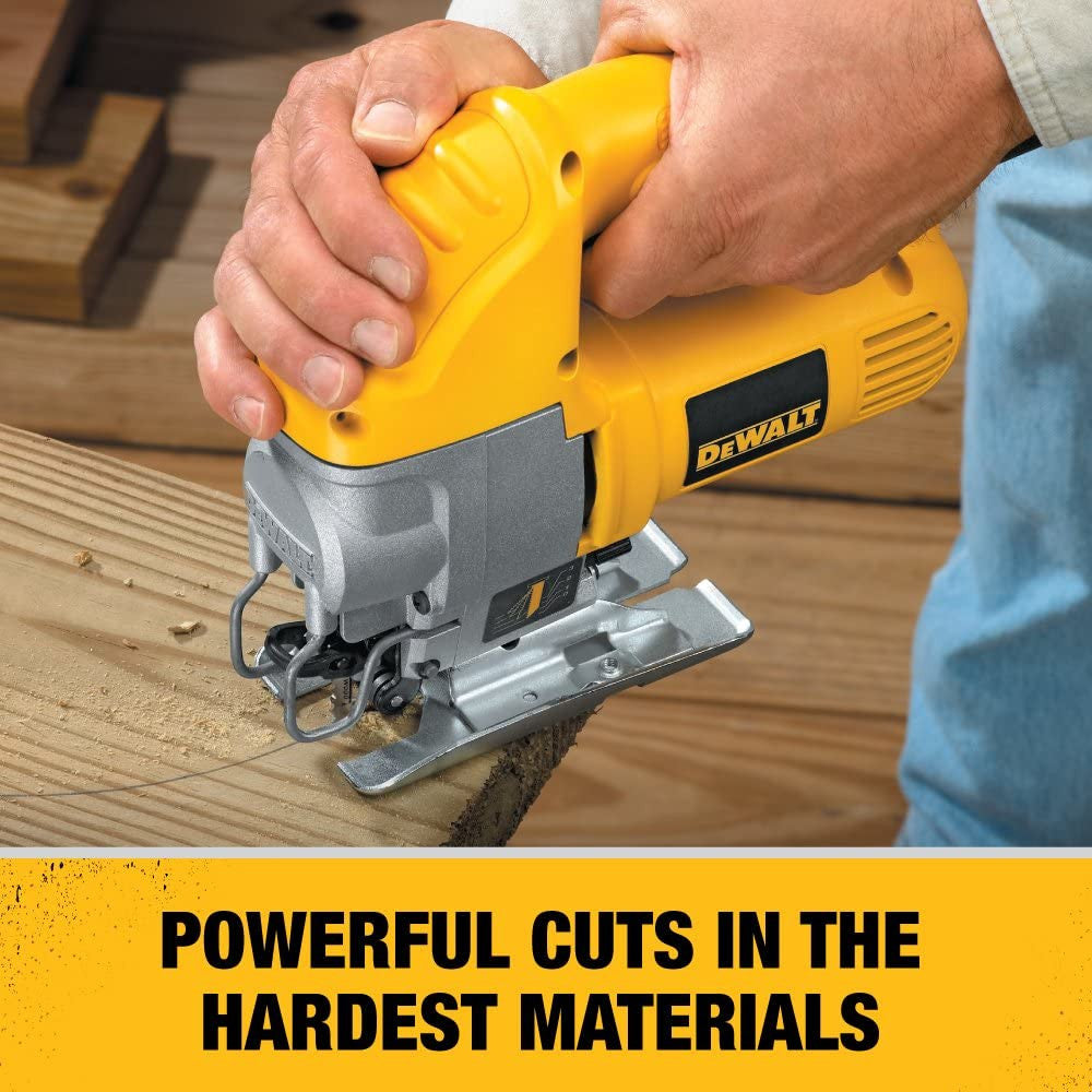 DEWALT 5.5 Amp Top Handle Jigsaw Kit with DEWALT Warranty - Refurbished Power Tool (Model DW317K) for Woodworking, DIY Projects & Professional Construction Use