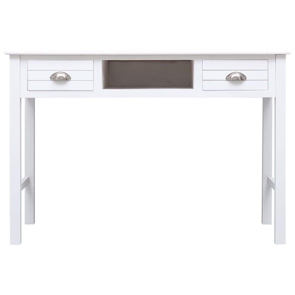 FAMIROSA White Wooden Writing Desk 43.3