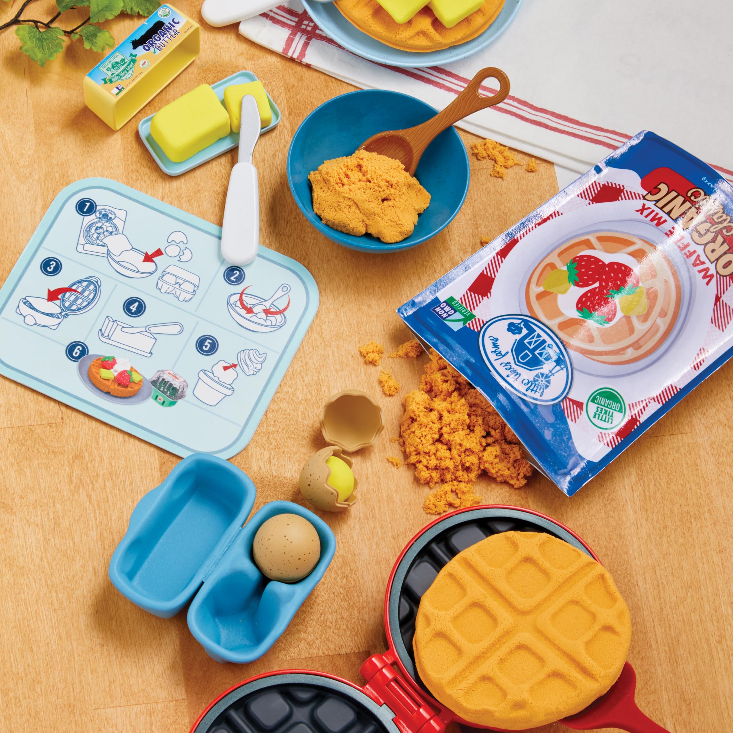 Creative Chefs Waffles Kit - Professional Waffle Maker Set for Home & Restaurant Use - Perfect for Breakfast, Brunch, and Dessert Making
