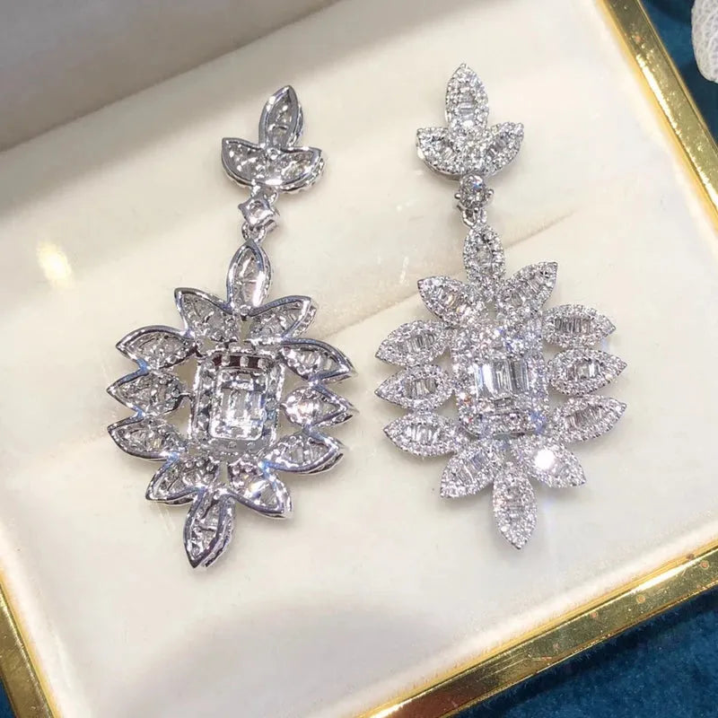 18K White Gold Natural Diamond Necklace - 1.2 Carat Certified Diamond Jewelry for Women | Perfect for Weddings, Anniversaries & Special Occasions
