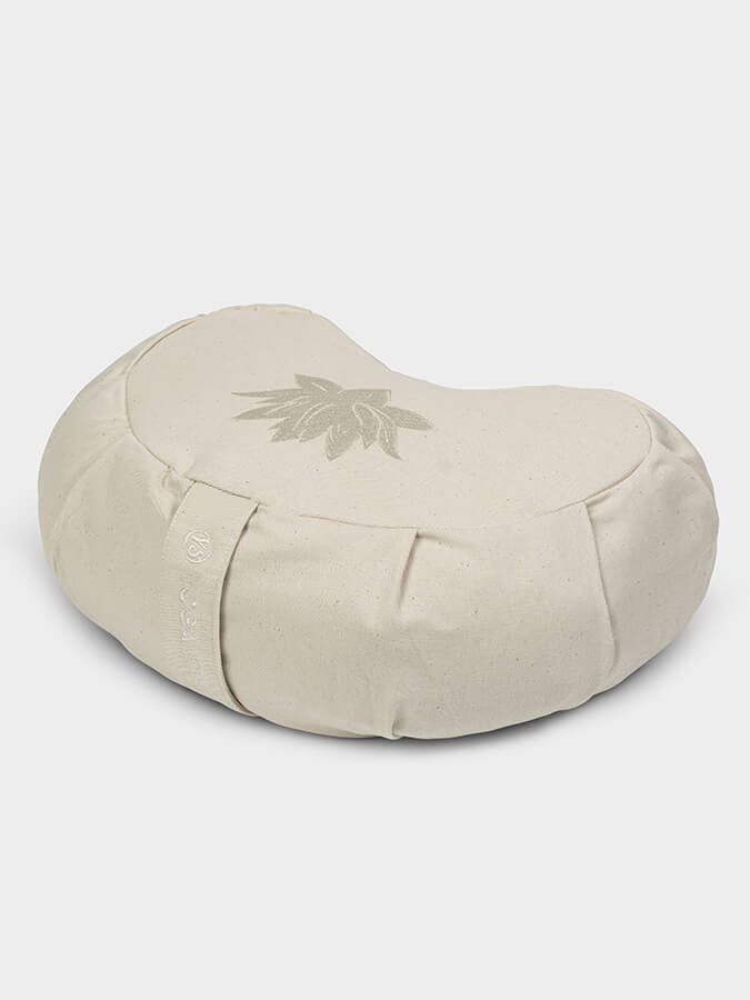 GOTS Certified Organic Cotton Yoga Meditation Cushion - Buckwheat Filled Zafu Pillow for Yoga, Meditation & Home Decor | Perfect for Studios, Home Practice & Relaxation