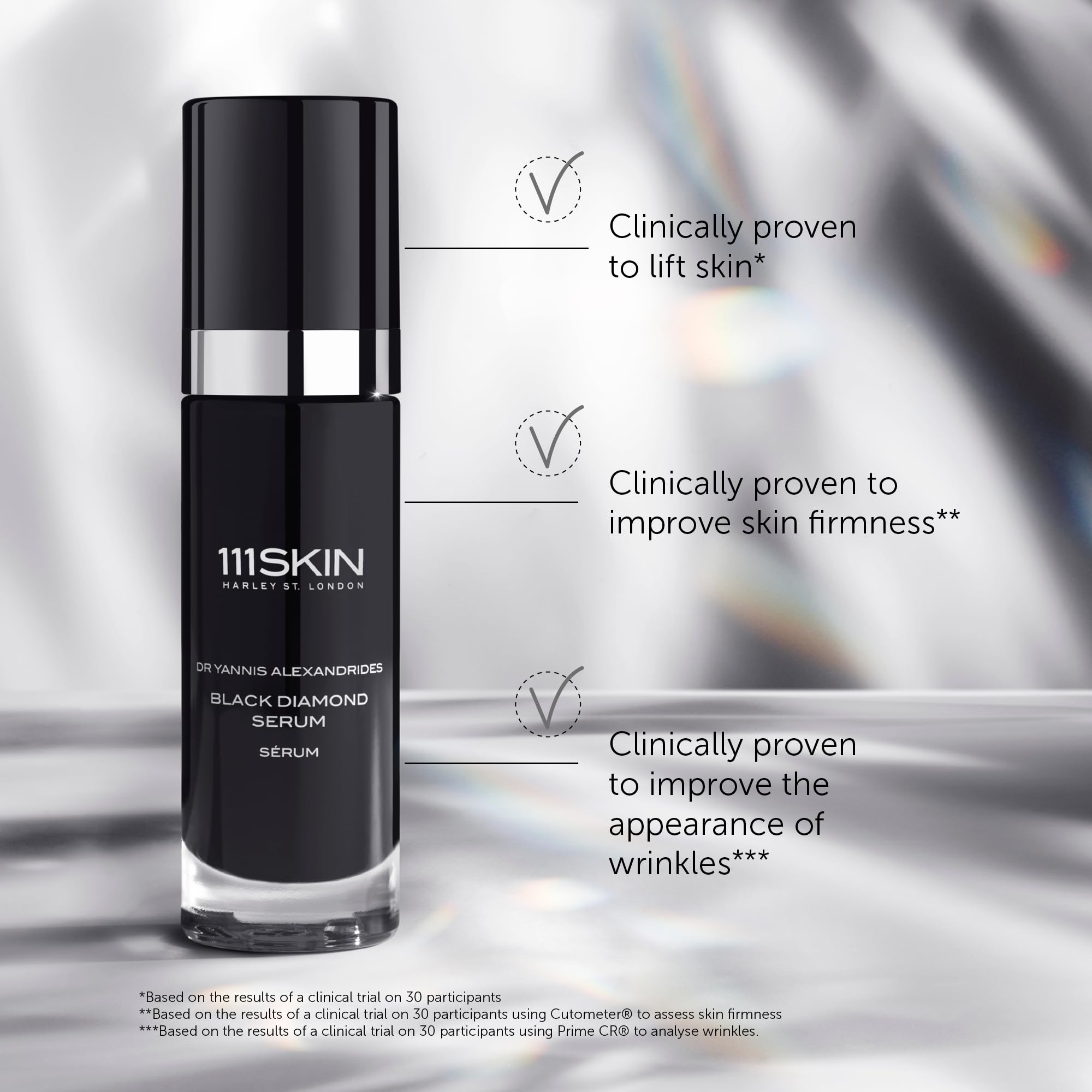 111SKIN Black Diamond Serum - Hydrating Face Serum with NovoRetin, Microalgae Extract & NAC Y2 | Improves Skin Elasticity, Texture & Evens Tone | Anti-Aging Daily Facial Care (1 fl oz) | Perfect for Nighttime Routine & Mature Skin Treatment