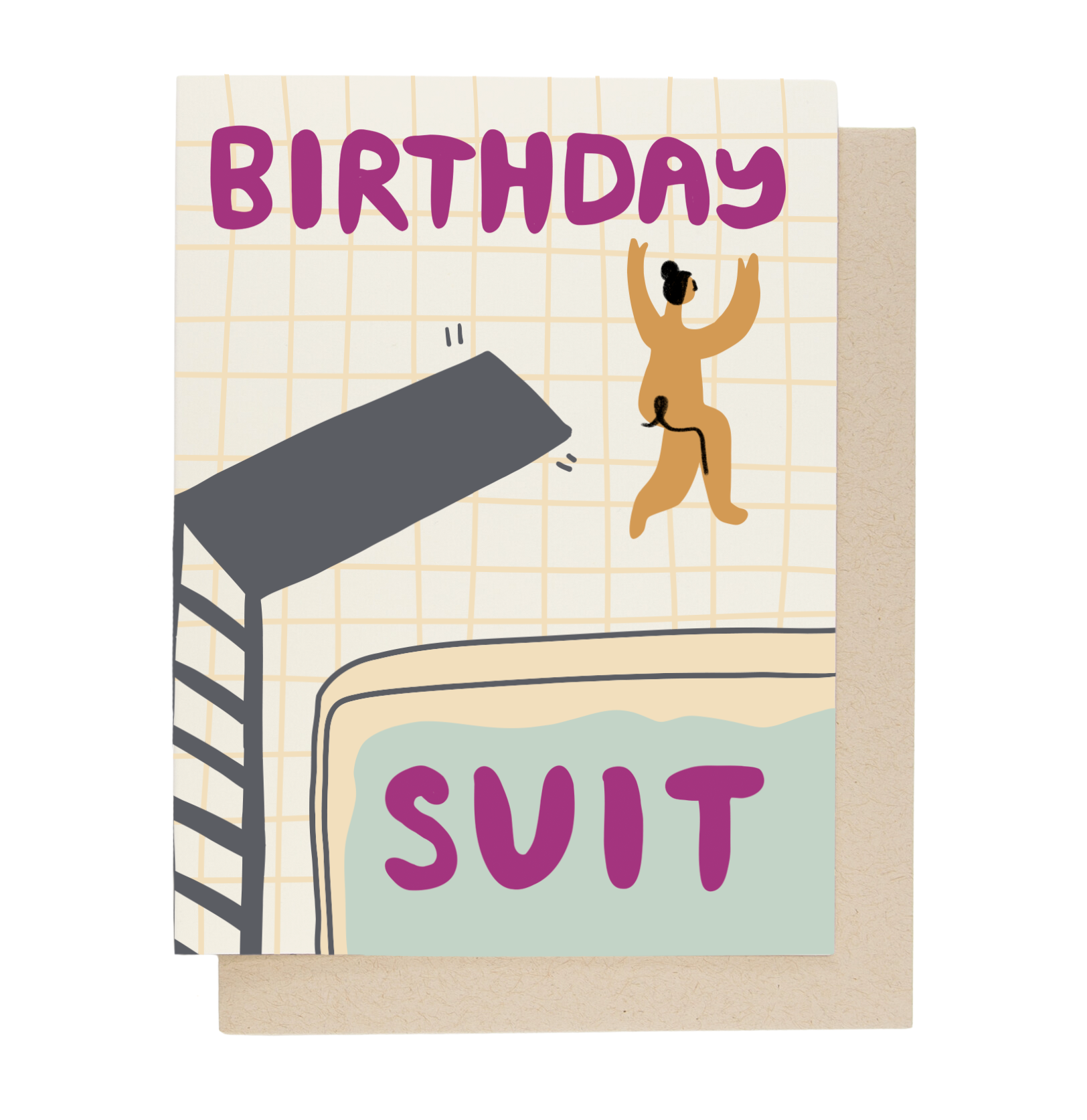Funny Birthday Suit Card - Hilarious Birthday Greeting Card for Adults - Perfect for Friends & Coworkers - Great for Parties & Office Celebrations
