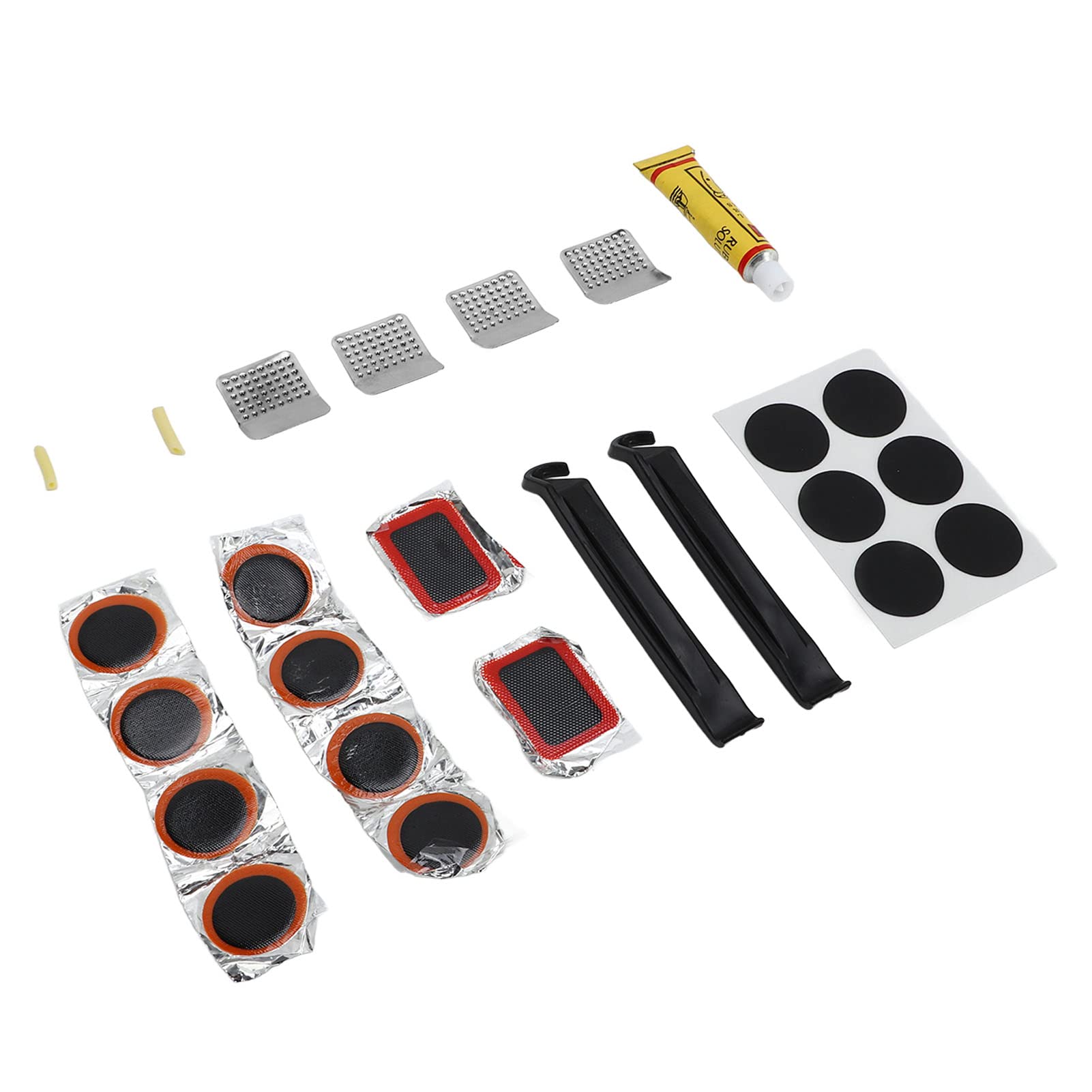 Self-Adhesive Bike Puncture Repair Patch Kit - Wear-Resistant, Lightweight for Road Bicycles | Quick Fix for Flat Tires On The Go