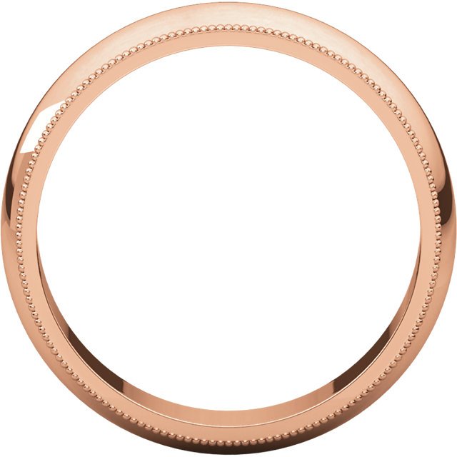 14K Gold 5mm Milgrain Wedding Band for Women - Elegant & Timeless Bridal Ring for Engagement, Anniversary & Special Occasions