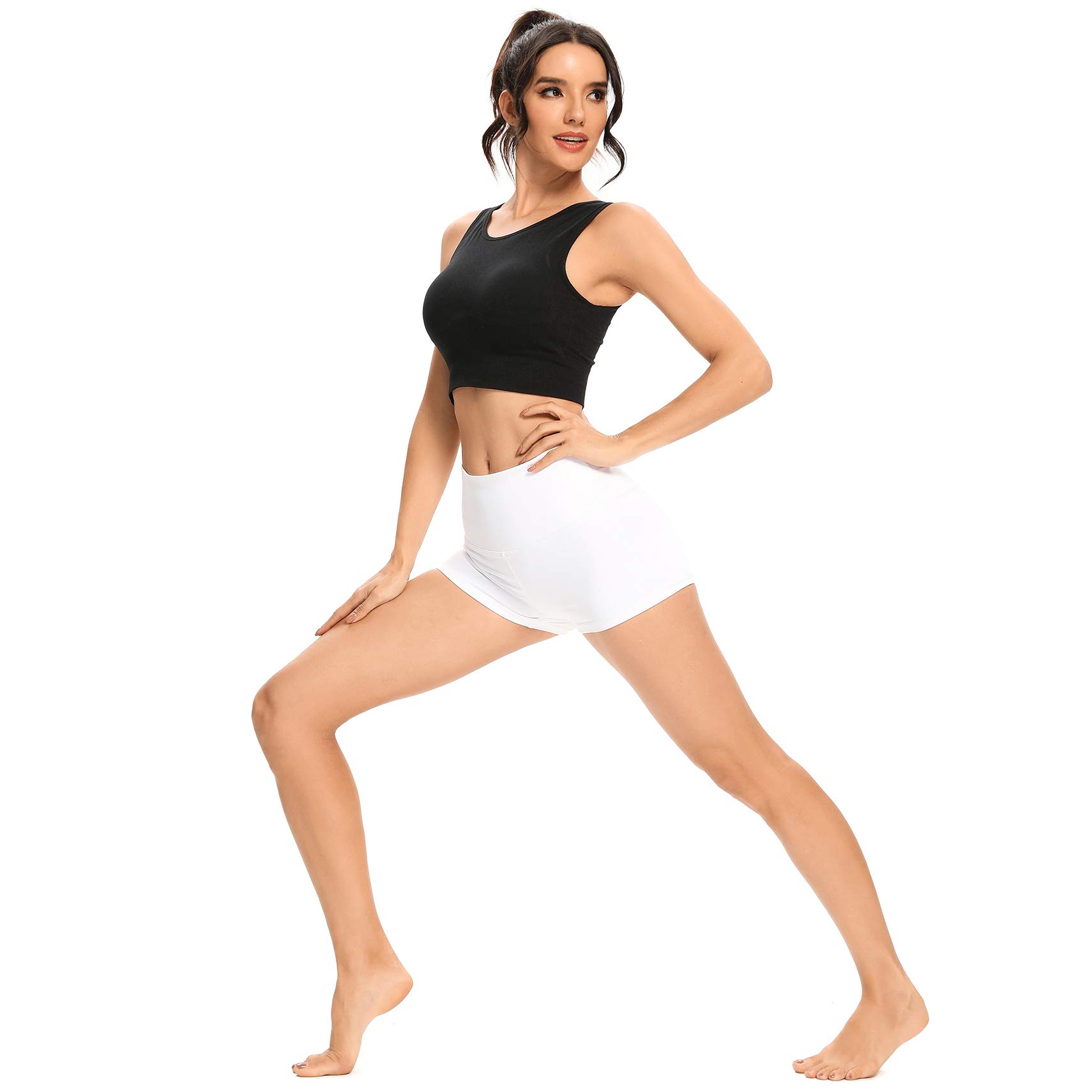 LXNMGO High Waist Yoga Shorts for Women - 2